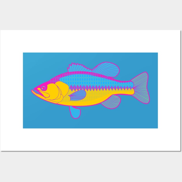 Pansexual Pride Bass Wall Art by VernenInk